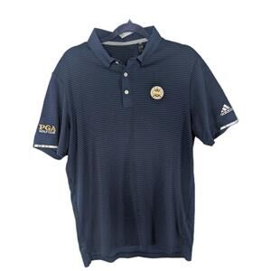 Men's Blue Adidas PGA Golf Professionals‎ Polos Size Medium
